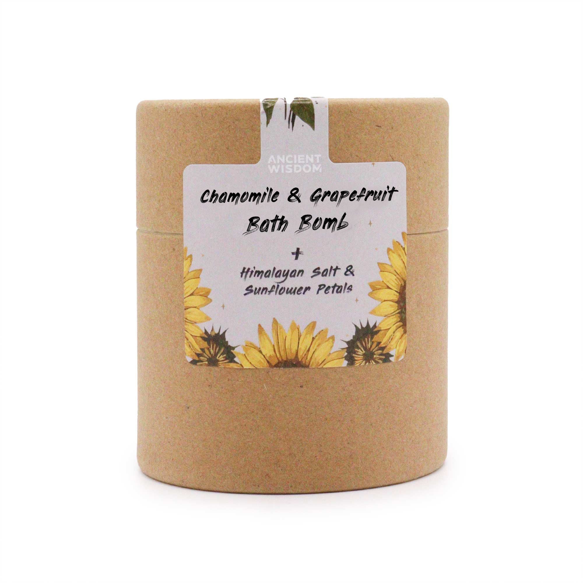 Packaging of the bath bomb side view