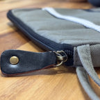 Canvas Tablet Pouch - Olive - MVB STUDIO STORE 