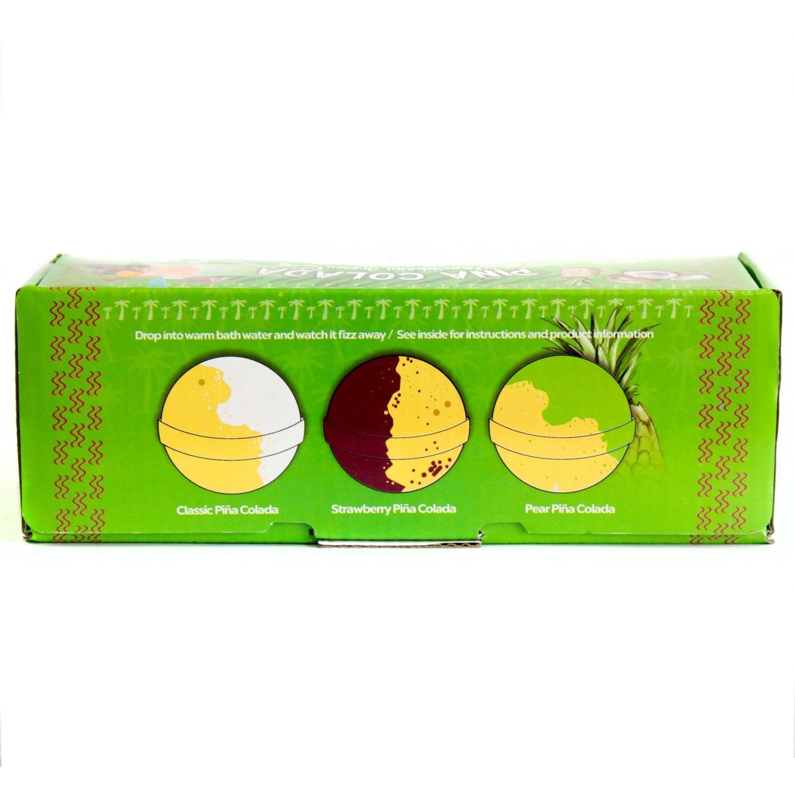 Set of Three Piña Colada Bath Bombs AW Dropship UK