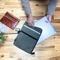 Canvas Travel Laptop Pouch - Olive - MVB STUDIO STORE 