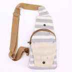 Grey & White Body Cross Eco-friendly Bag