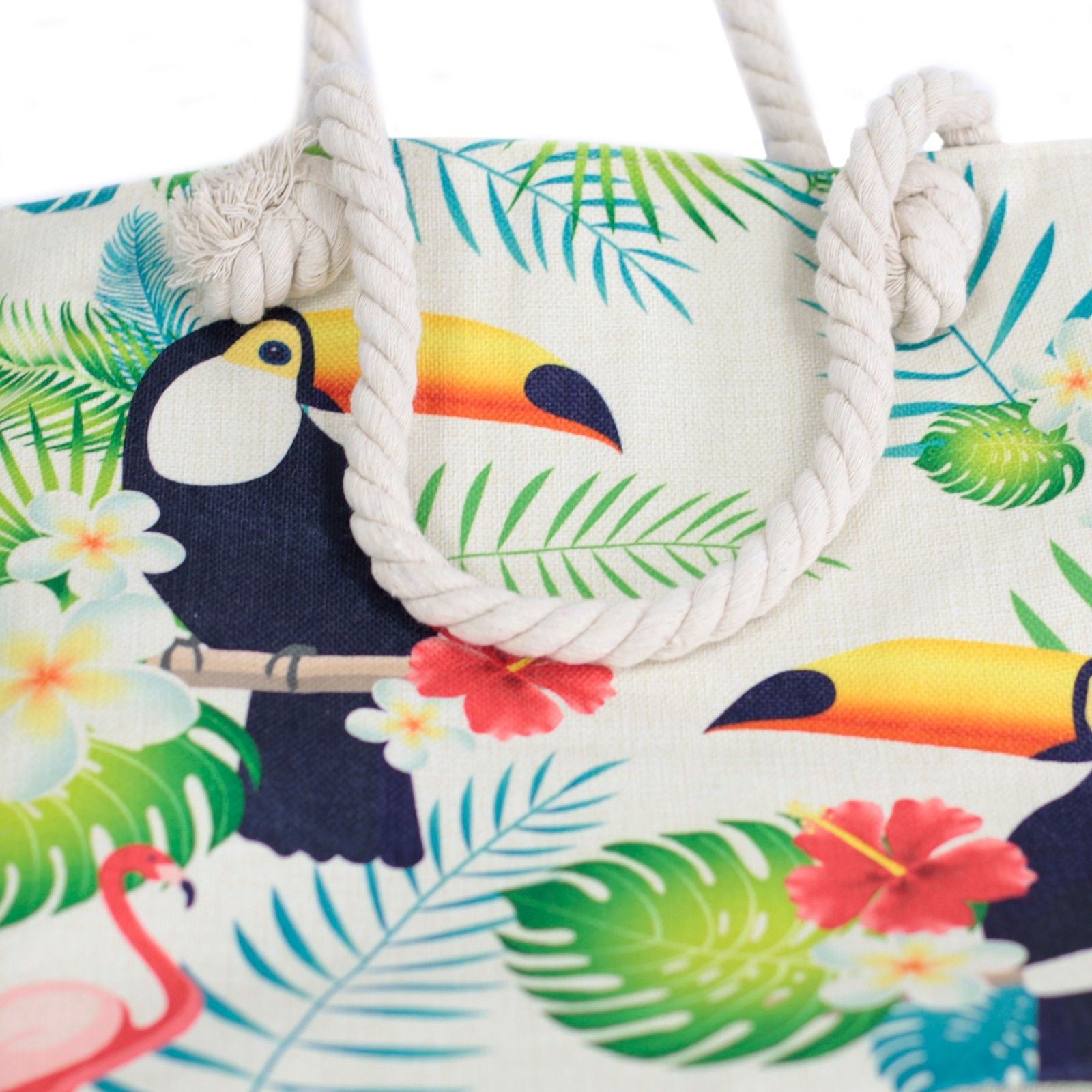 Tropical Toucan Tough Rope Handle Tote Bag