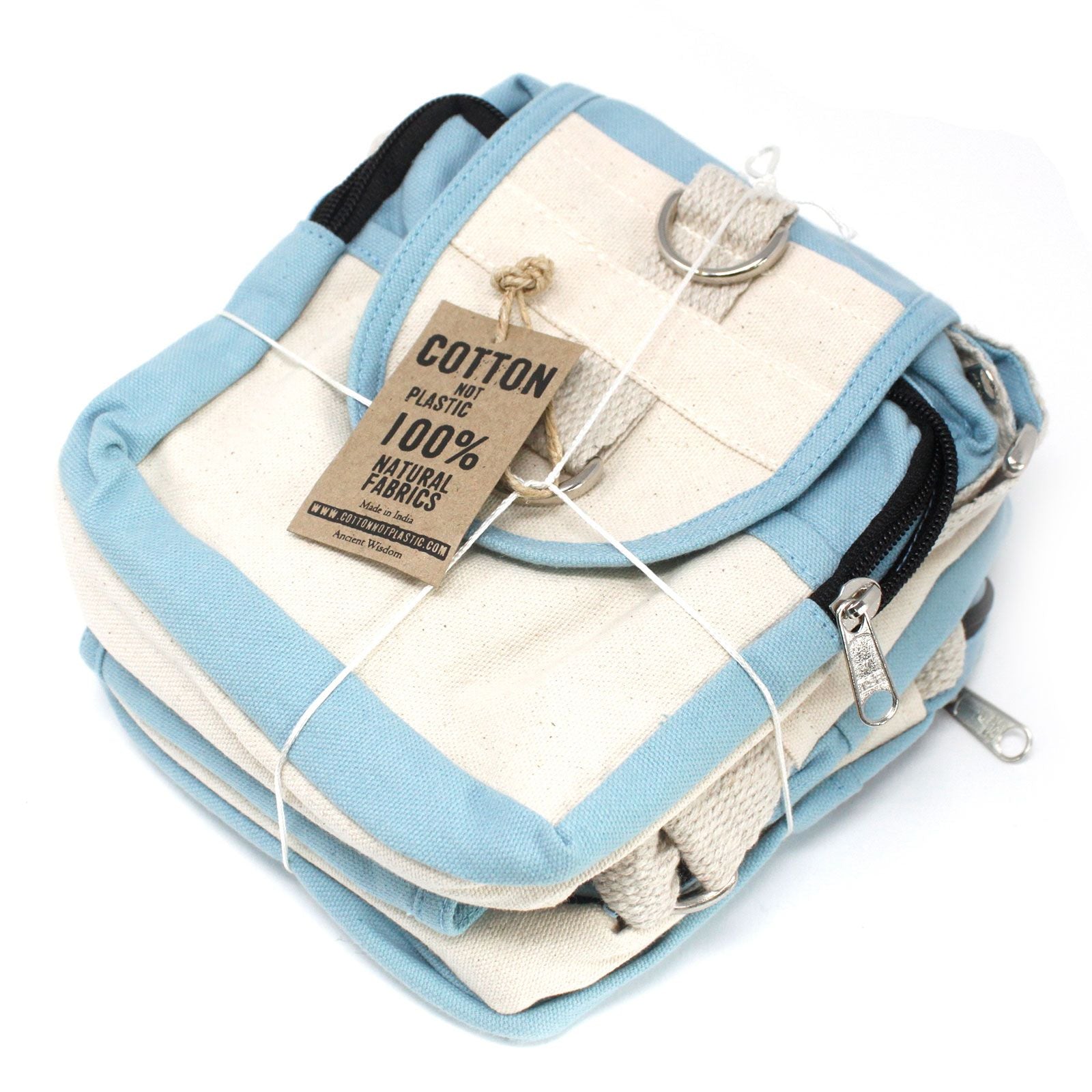 Light Blue Natural Travel Bag