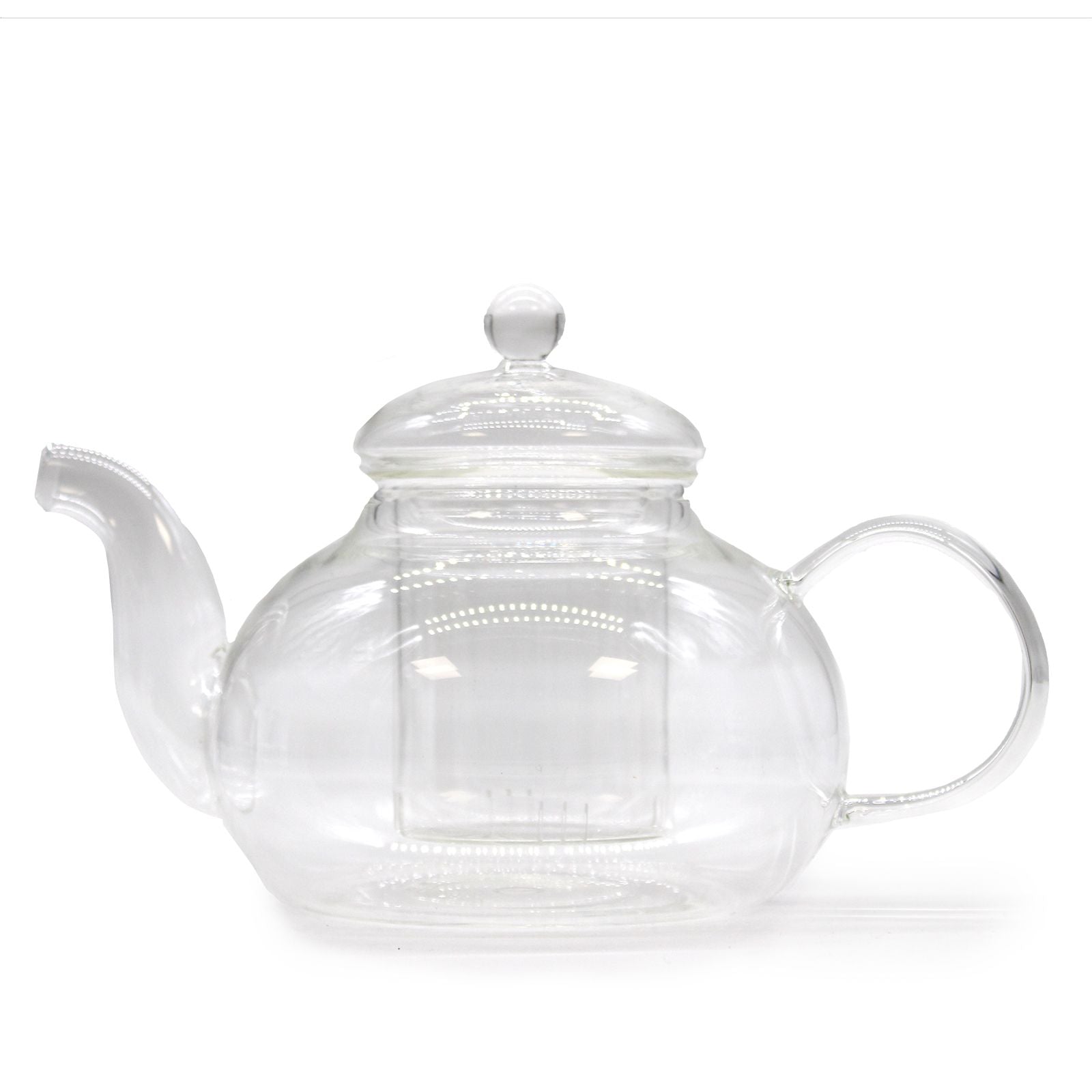 Glass Infuser Teapot Round Pearl - 800ml