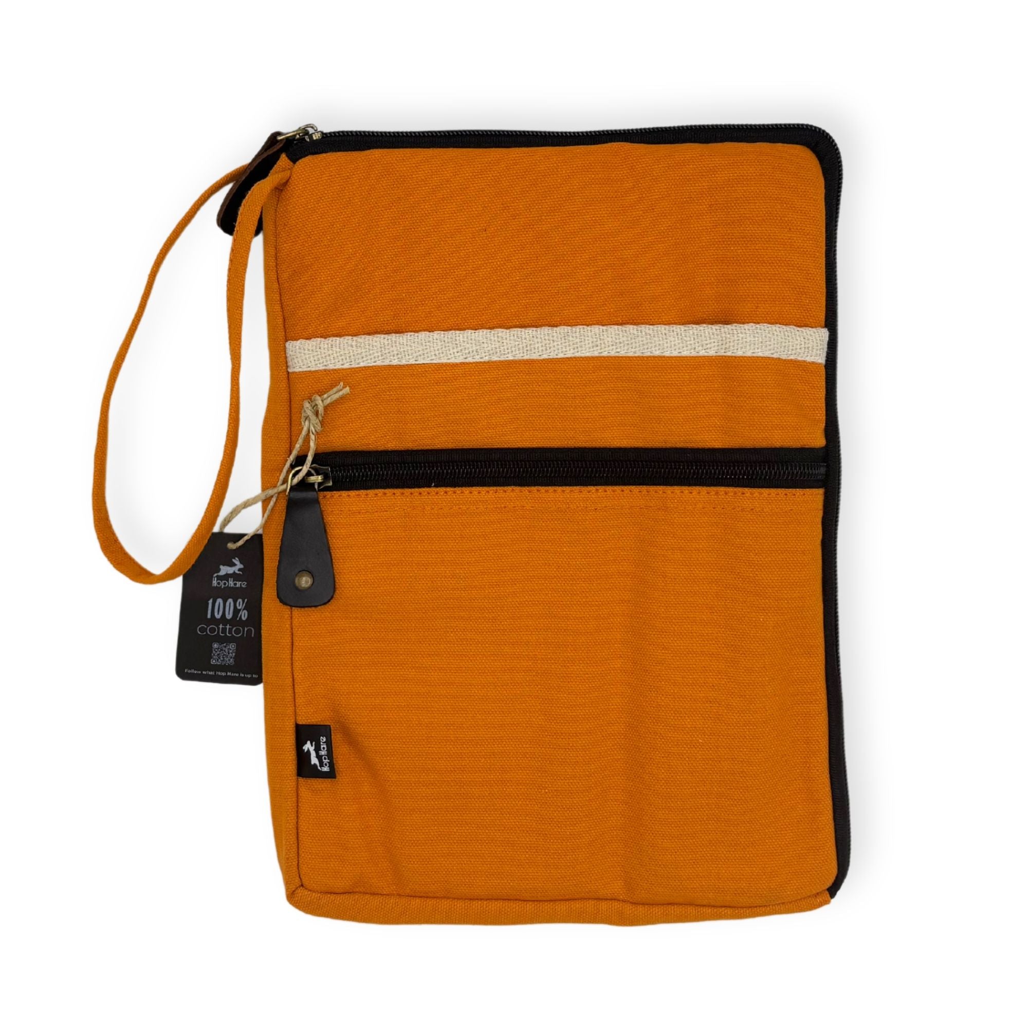 Canvas Large Laptop Pouch - Orange AW Dropship UK