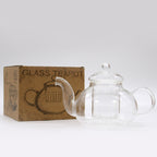 Glass Infuser Teapot Round Pearl - 800ml