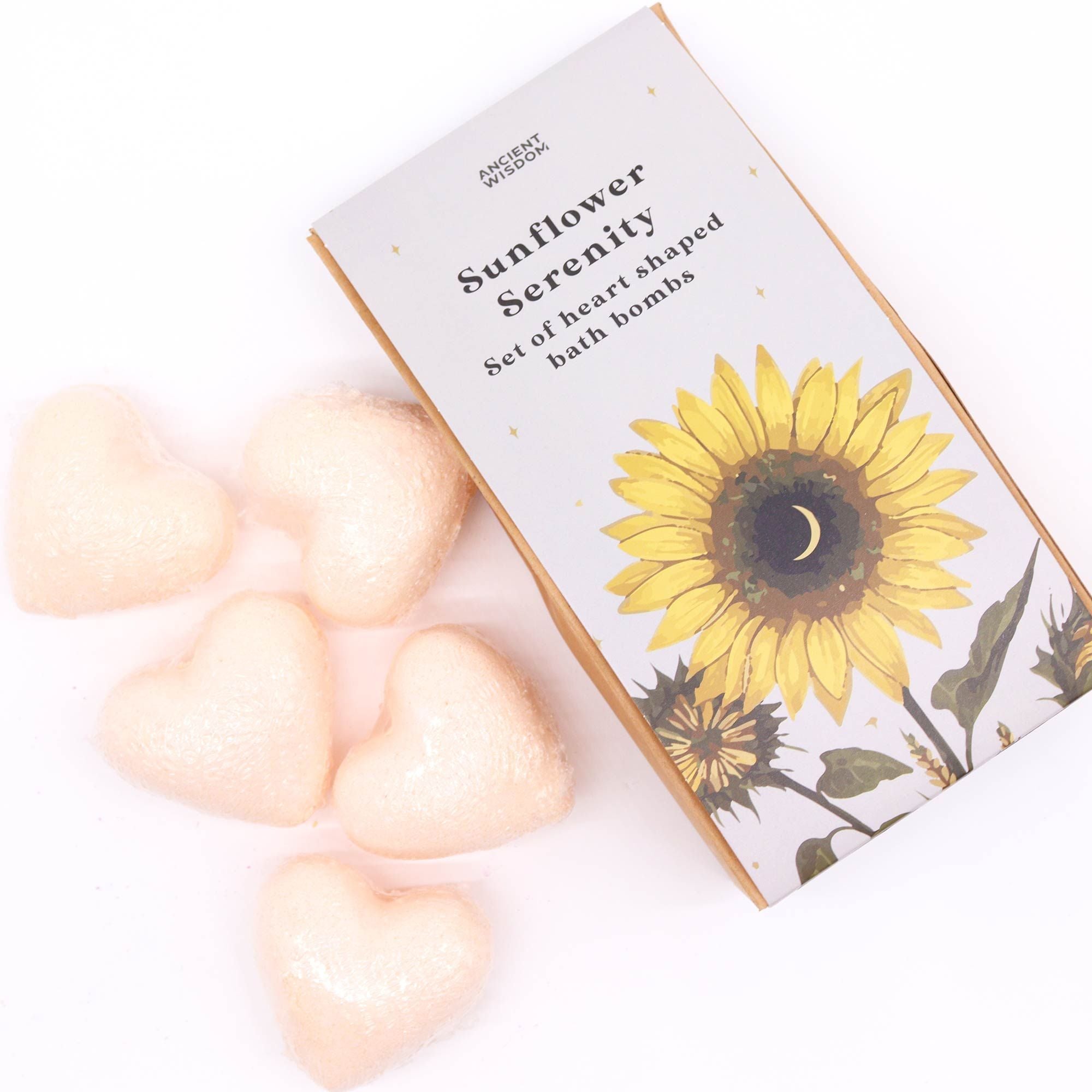 Sunflower Serenity Bath Heart Gift Set - MVB STUDIO STORE 