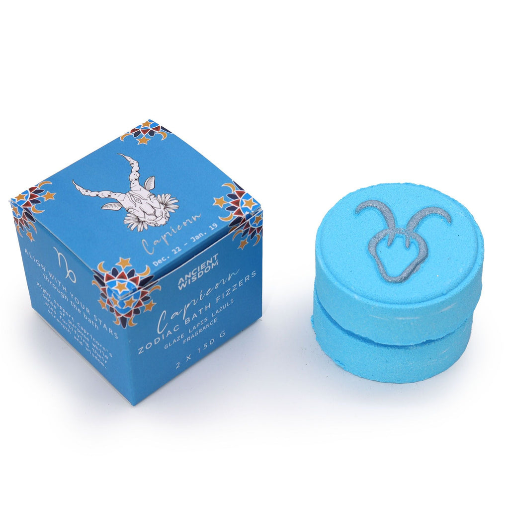 Set of Zodiac Bath Fizzers with Horoscope - Capricorn AW Dropship UK