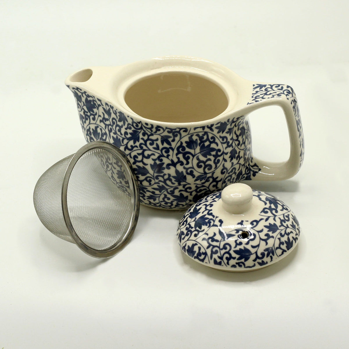 Small Blue Pattern Herbal Teapot