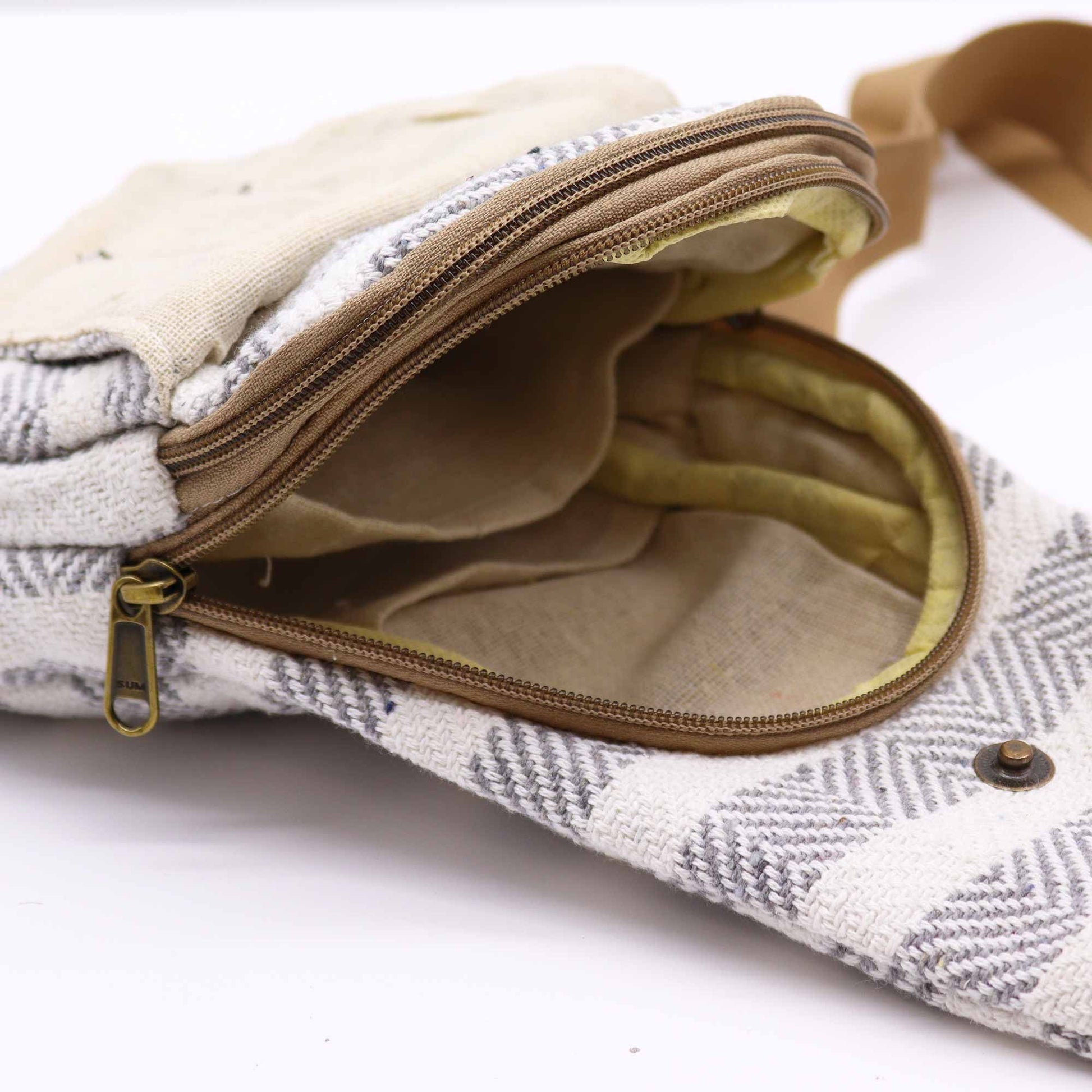 Grey & White Body Cross Eco-friendly Bag