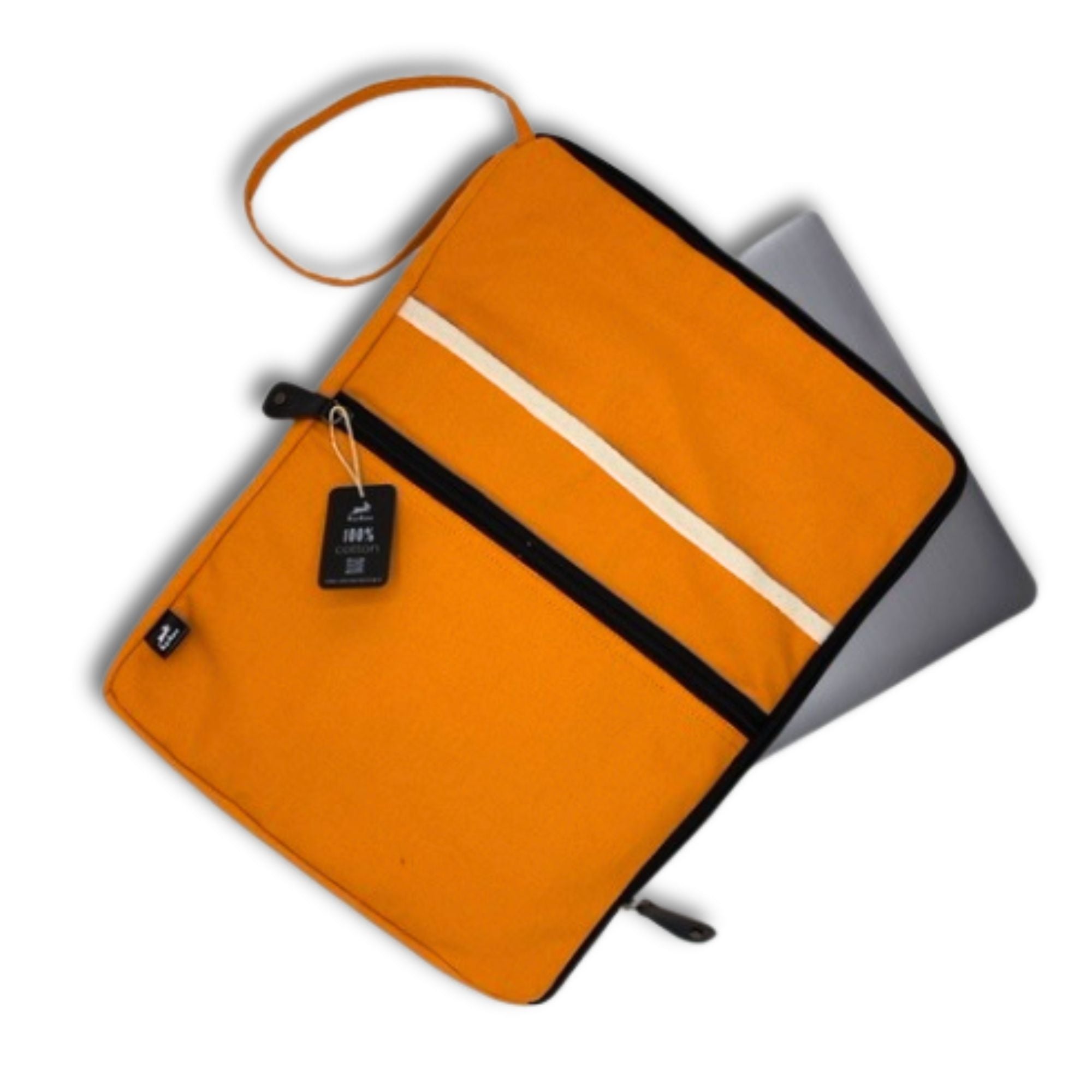 Canvas Large Laptop Pouch - Orange AW Dropship UK