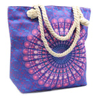 Purple Rope Handle Mandela Bag