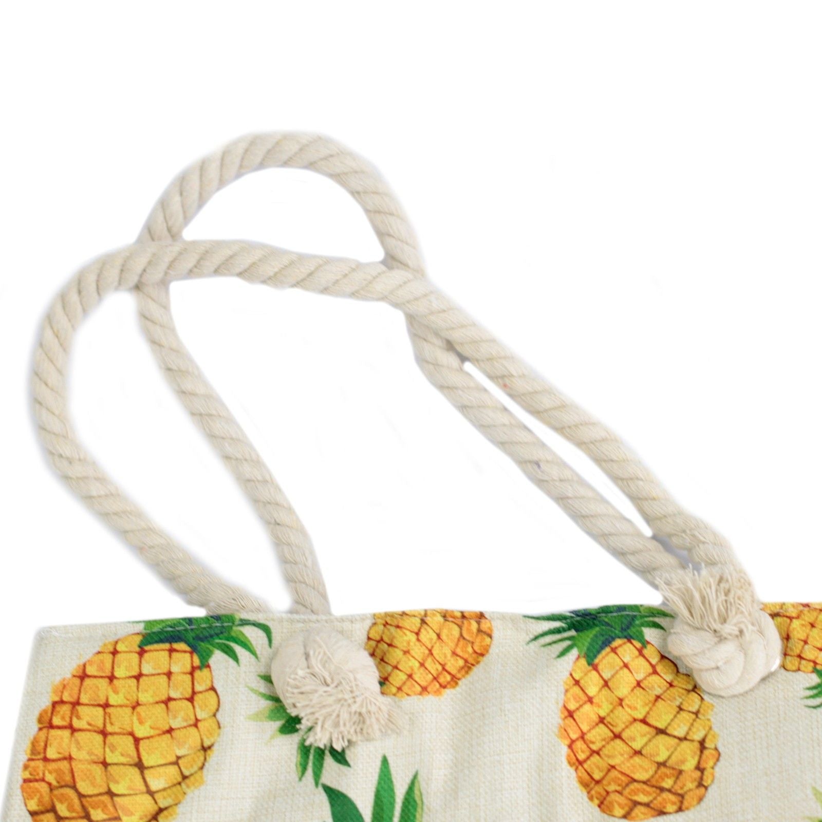 Pineapples Rope Handle Tote Bag