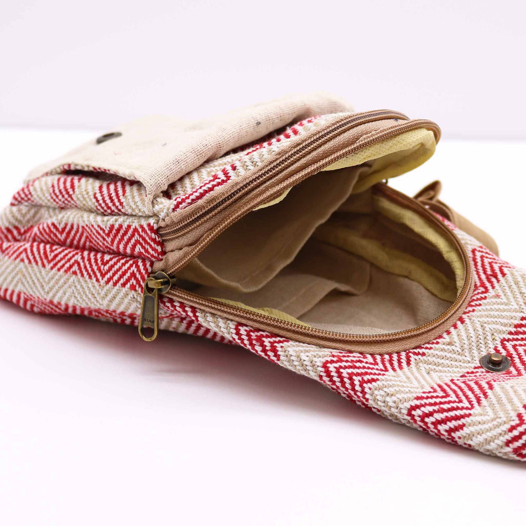 Tan & Pink Eco-friendly Body Cross Bag