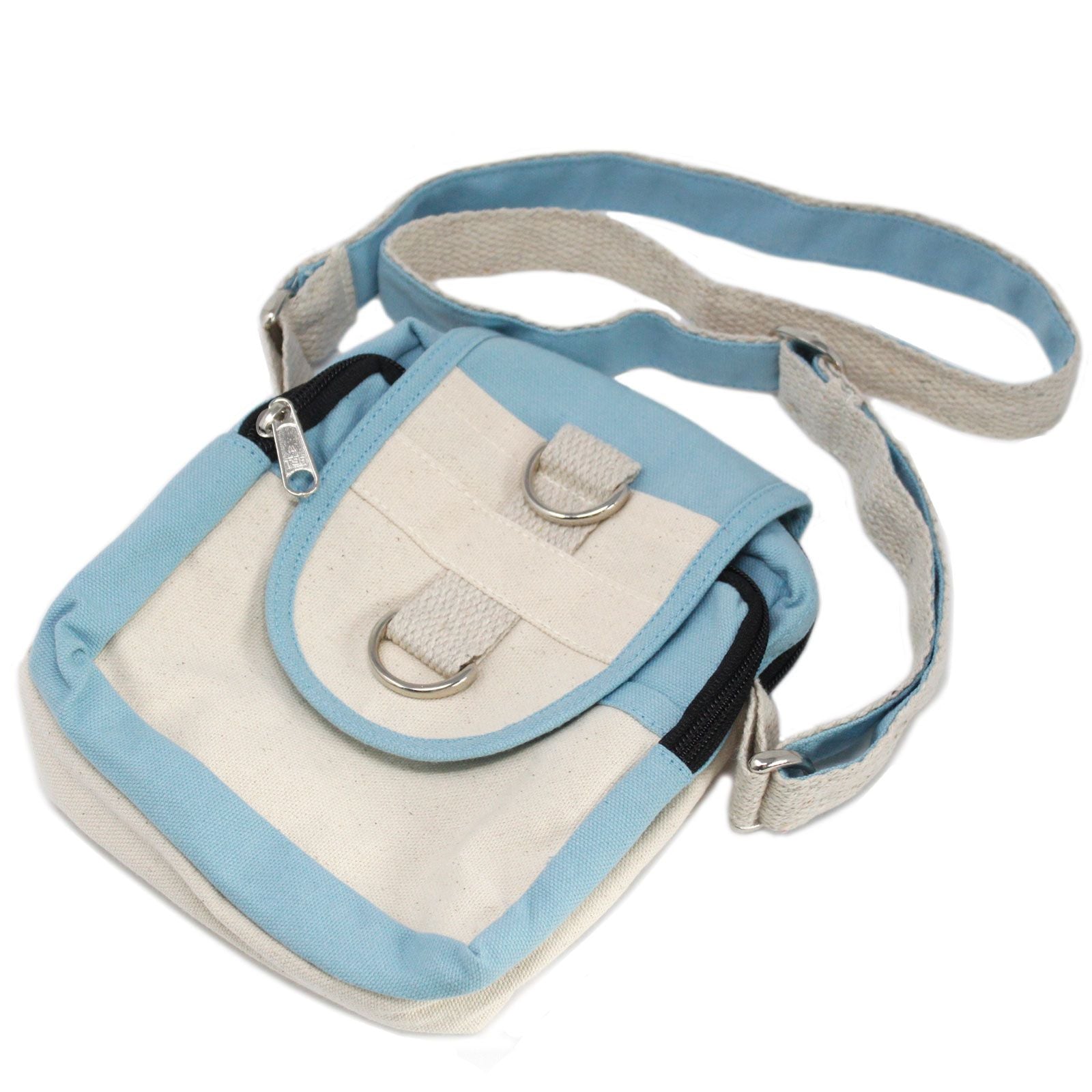 Light Blue Natural Travel Bag
