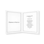 Pink Floral Border Funeral Order of Service