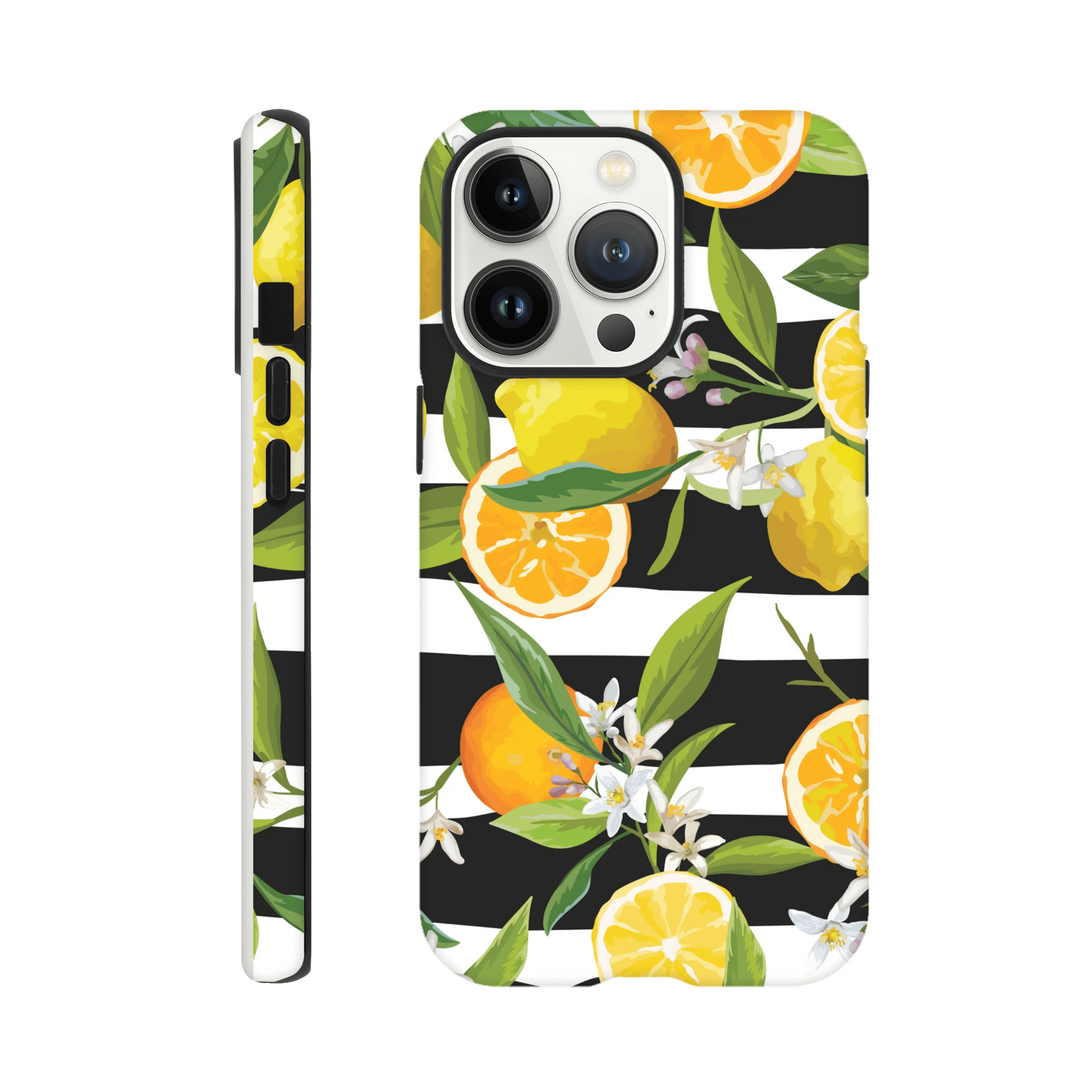 Citrus Stripe Tough Phone Case - iPhone - MVB STUDIO STORE
