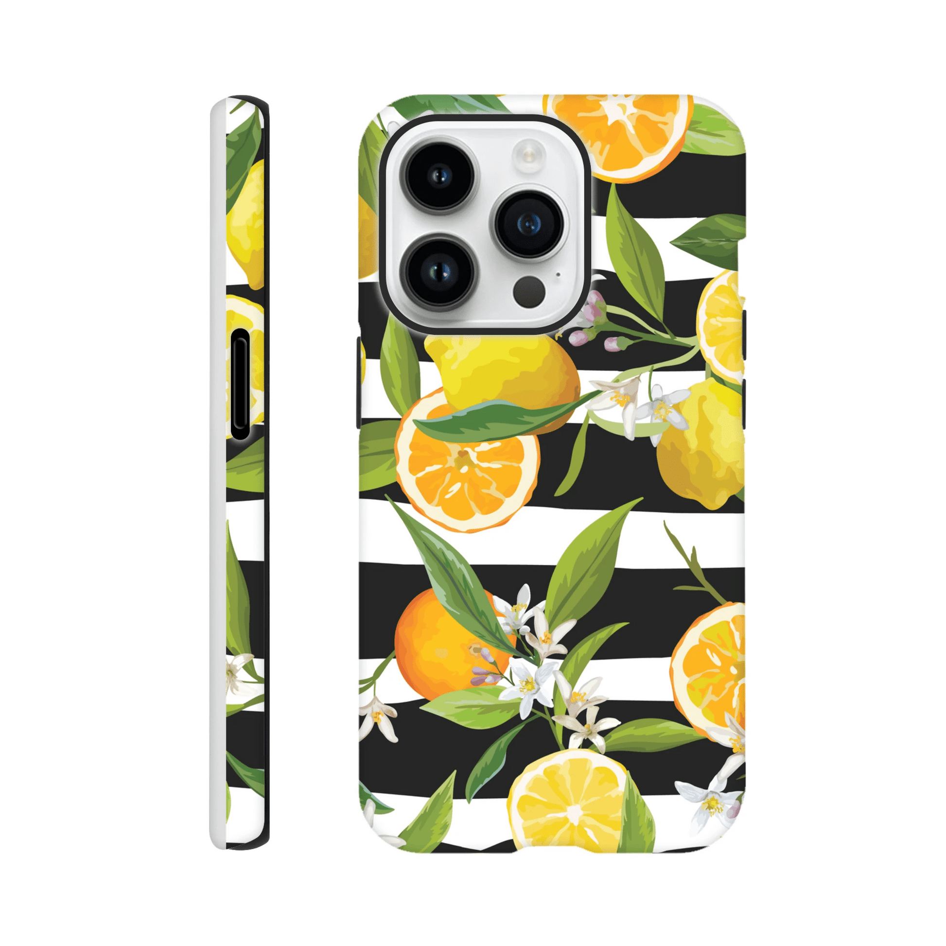 Citrus Stripe Tough Phone Case - iPhone - MVB STUDIO STORE