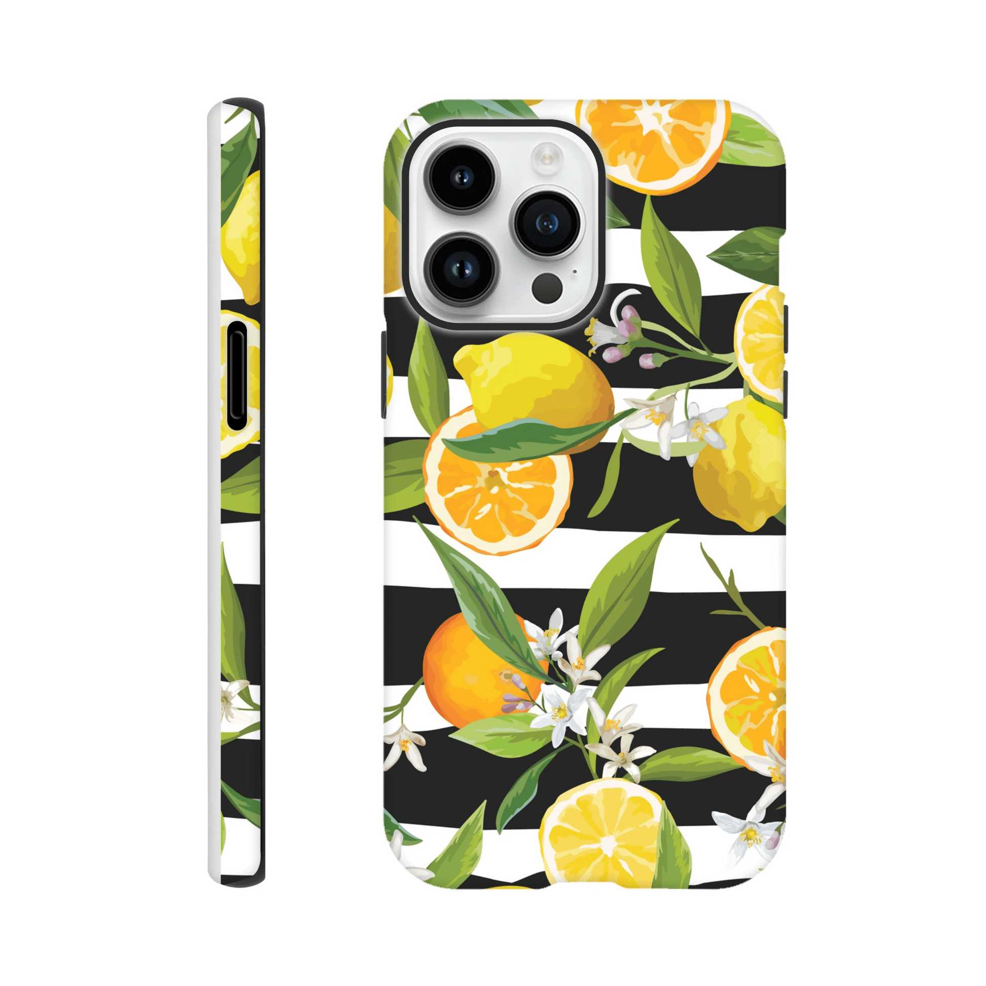 Citrus Stripe Tough Phone Case - iPhone - MVB STUDIO STORE