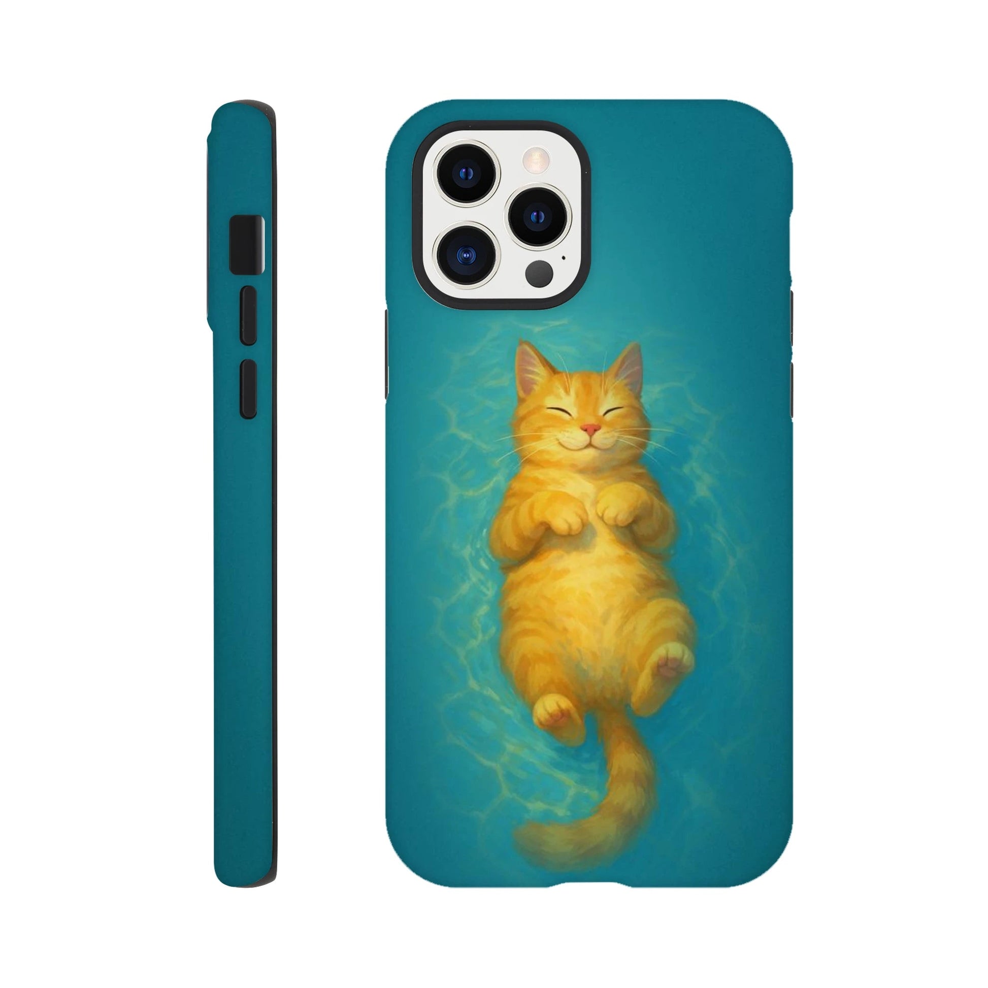 Floaty Cat Tough Phone Case - iPhone - MVB STUDIO STORE
