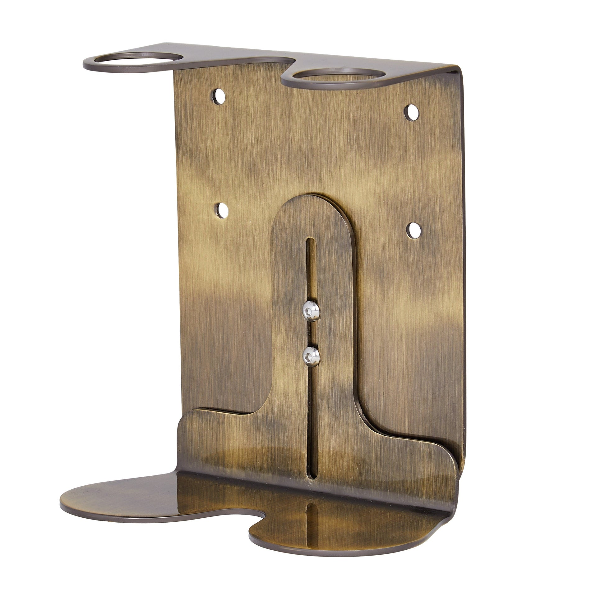 Bronze metal bracket on a white background