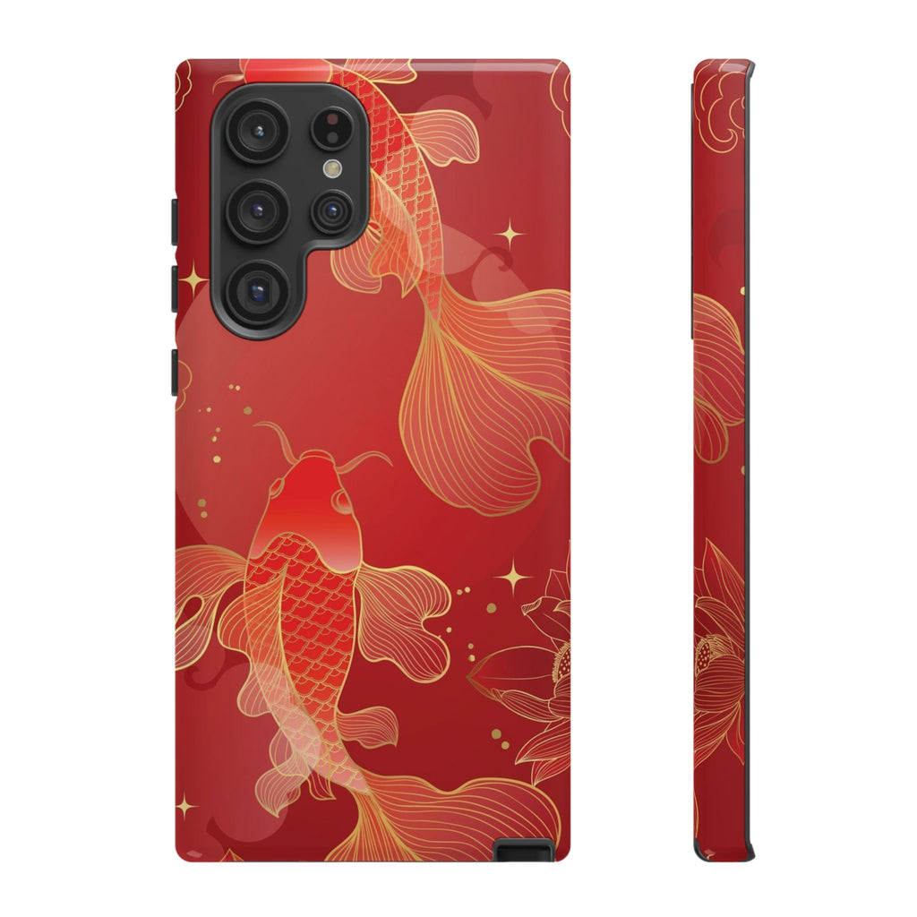 Golden Koi Tough Phone Case - Samsung - MVB STUDIO STORE