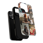 Custom Covers iPhone 16 Pro Max Tough Case with photo collage design on a white background