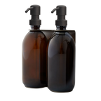 Nickel Double Wall Mounted Soap Dispenser