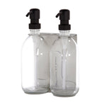 Nickel Double Wall Mounted Soap Dispenser