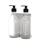 Nickel Double Wall Mounted Soap Dispenser