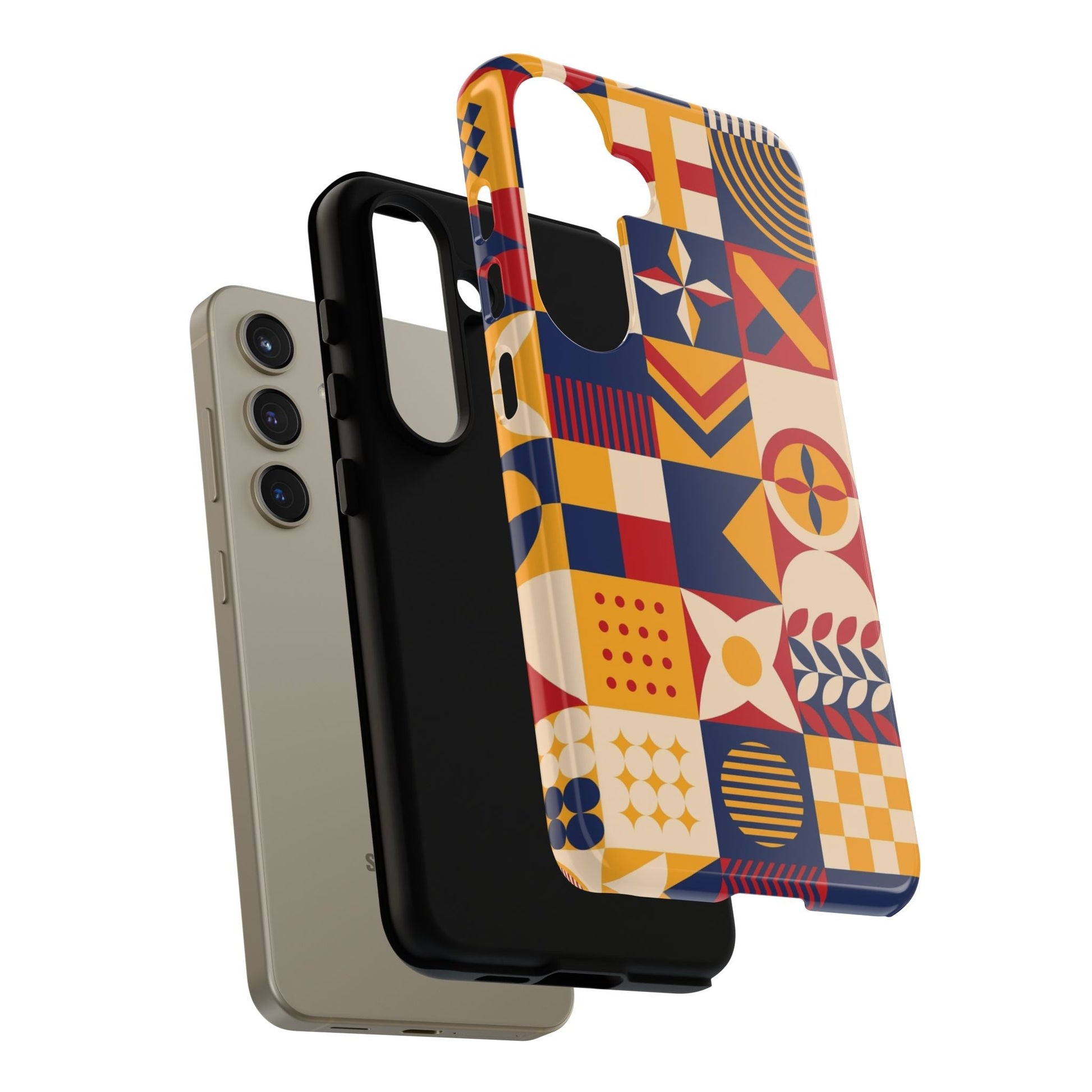 Retro Mosaic Tough Phone Case - Samsung - MVB STUDIO STORE