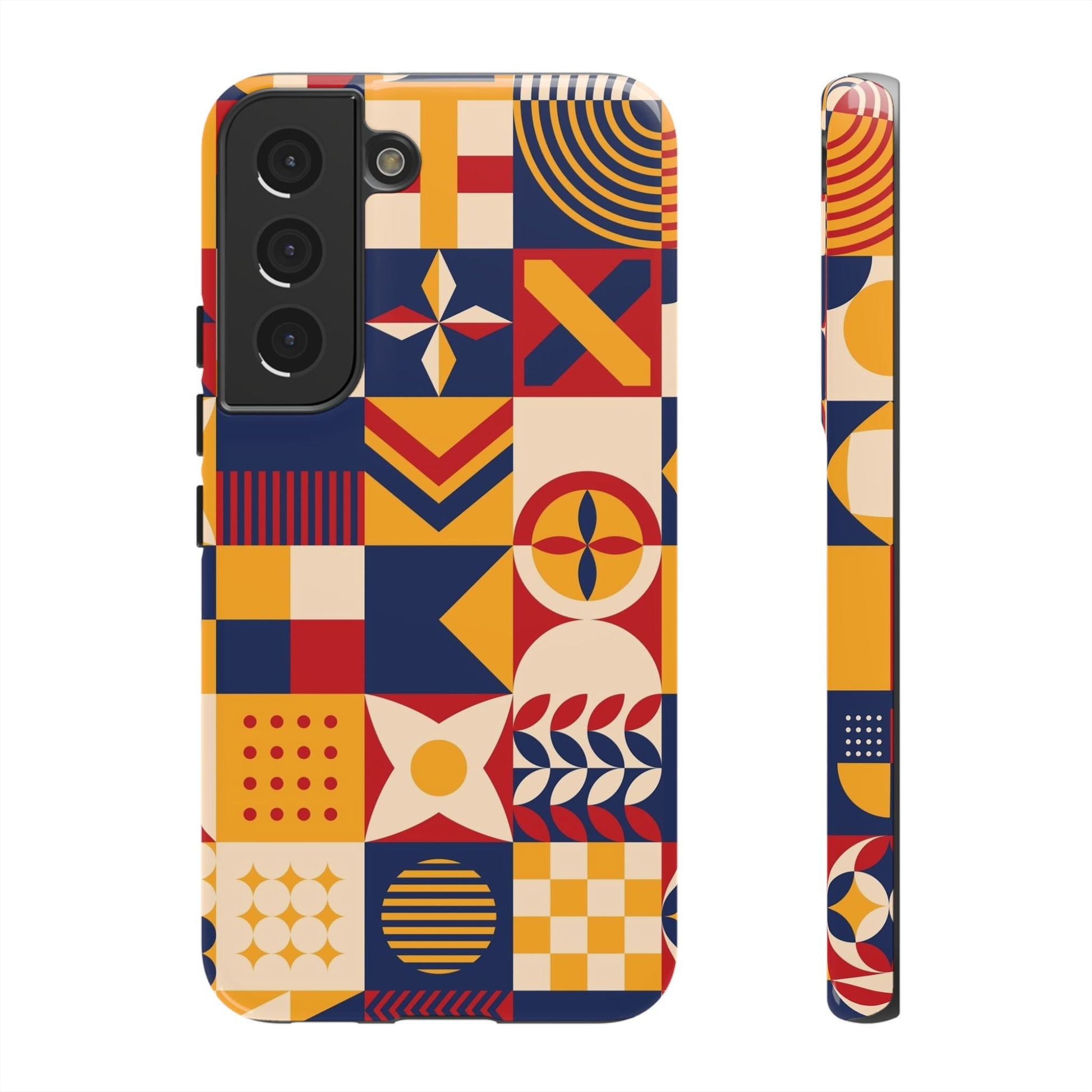 Retro Mosaic Tough Phone Case - Samsung - MVB STUDIO STORE