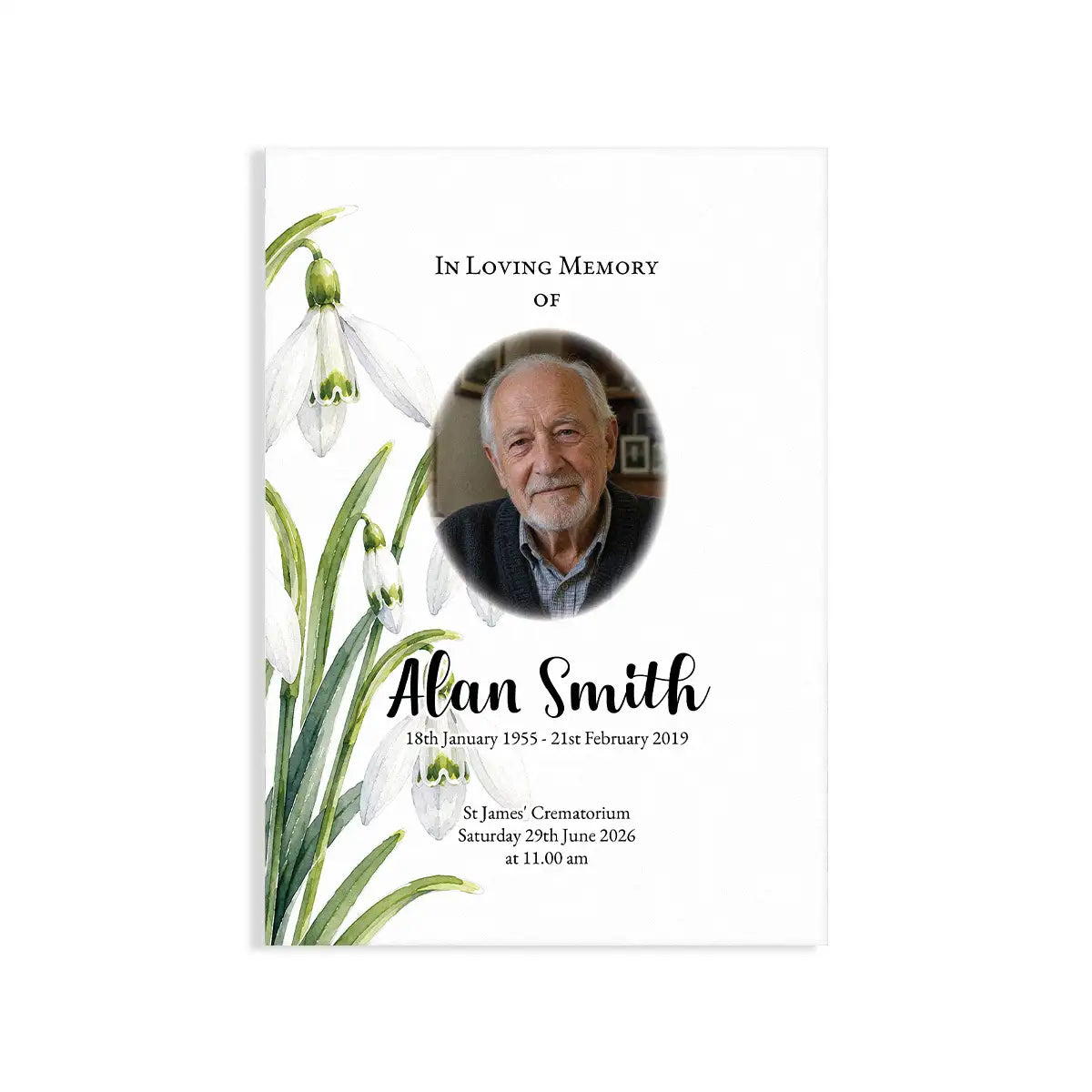 Snowdrops Funeral Order of Service
