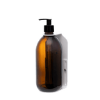 Brown bottle with a pump on a transparent background