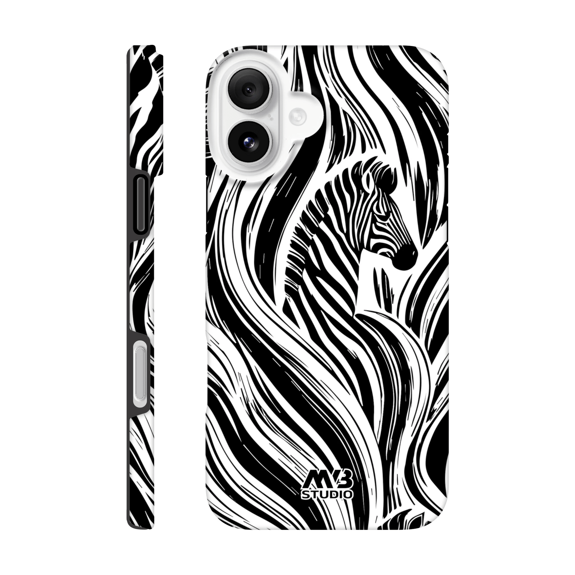 Zebra Flow Tough Phone Case - iPhone - MVB STUDIO STORE